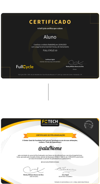 Certificados de conclusão